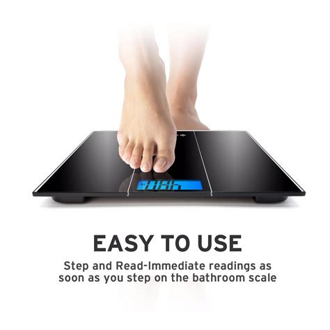 You can weigh yourself anytime without your phone. Etekcity Digital Body Weight Scale, Tempered Glass, 400 Pounds