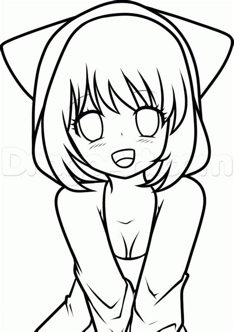 Manga Girl Drawing Step By Step Free Download On Clipartmag