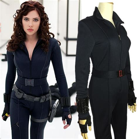 Battle Set Captain America 2 Black Widow Cosplay Costume Natasha