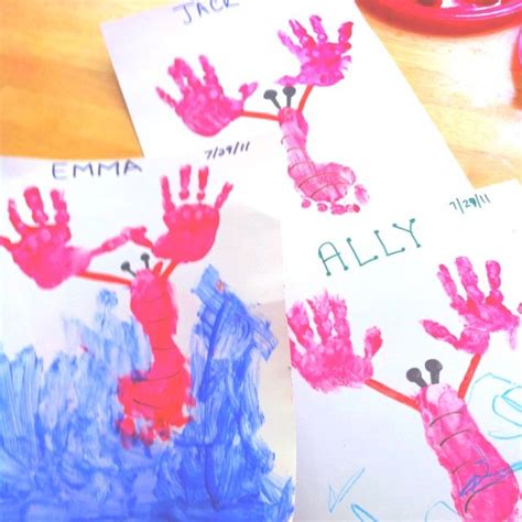 Easy Crafts For Kids For The State Of Maine Kids Footprint And