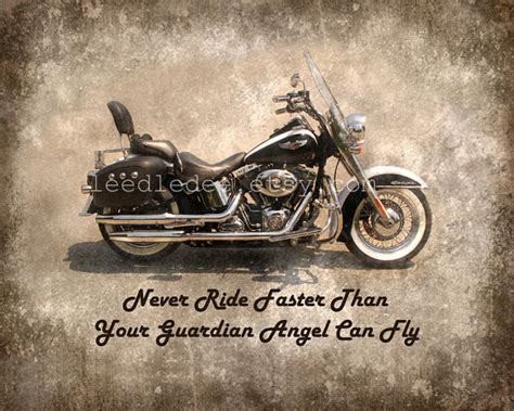 Never Ride Faster Than Your Guardian Angel Can Fly By Leedledee Harley Davidson Photos Harley