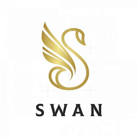 Elegant Letter S Swan Logo