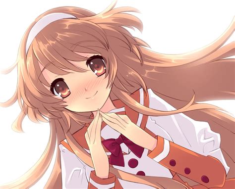 Cute Anime Girl Beautiful Dress Cute Smile Wallpaper