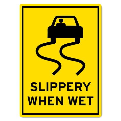 Slippery When Wet Sign The Signmaker