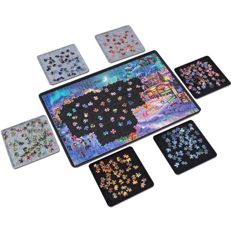Buy Lavievert Jigsaw Puzzle Board With 6 Sorting Trays Lightweight