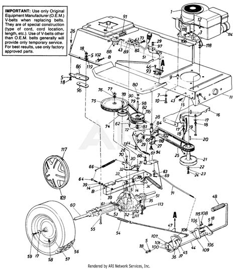 Mtd Riding Mower Parts Breakdown