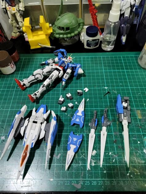 Built Rg Gundam 00 Raiser Hobbies And Toys Toys And Games On Carousell