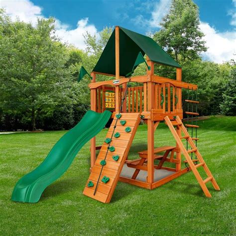Gorilla Playsets Chateau Tower Playset Residential Wood Playset With