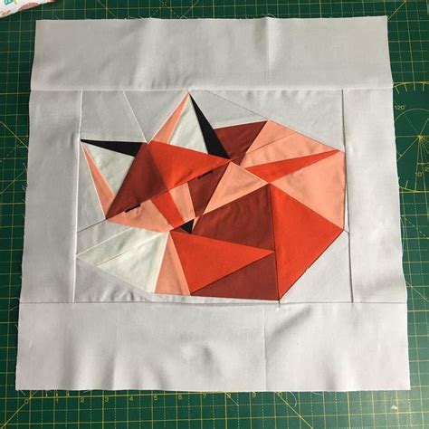 Sleepy Fox Foundation Paper Piecing Make It Into A Cushion Cover Or Go