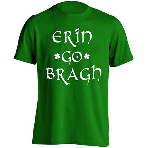 Erin Go Bragh St Patricks Day Irish Mens Shirt Large Green Men04939