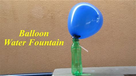 Diy How To Make Balloon Water Fountain Experiment Easy Science