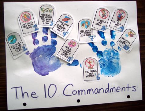 Train up a Child (10 Commandments Pt.2) | Bible crafts, 10 commandments