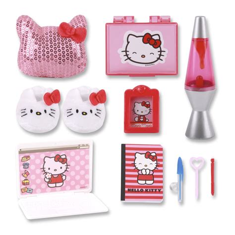 My Life As Hello Kitty Room Play Set For 18 Dolls 11 Pieces Walmart