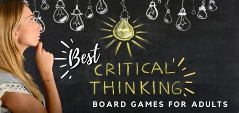 Best Critical Thinking Board Games For Adults Problem Solving