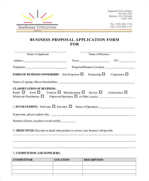 Free 45 Proposal Form Templates In Pdf Ms Word Excel