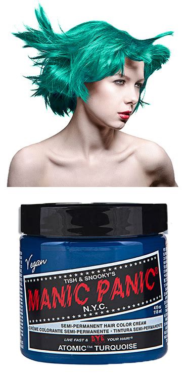 Manic Panic Semi Permanent Vegan Hair Dye Atomic Turquoise