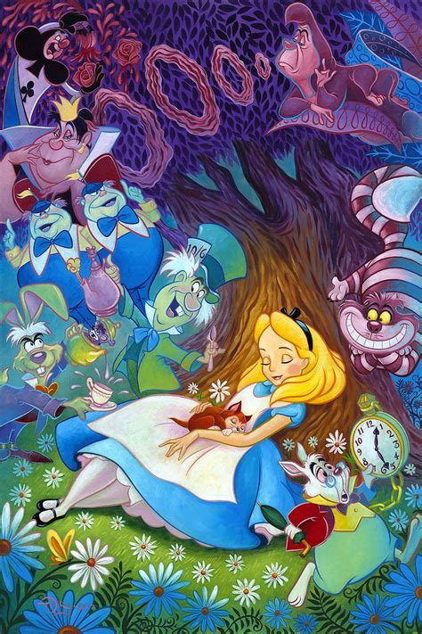 Alice In Wonderland Dreaming In Color Disney Fine Art Disney Alice