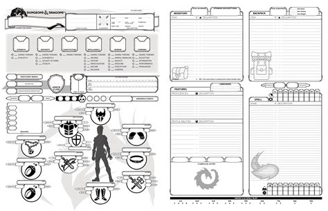 Oc First Final Version Of My Custom Character Sheet For Dnd 5th Rdnd