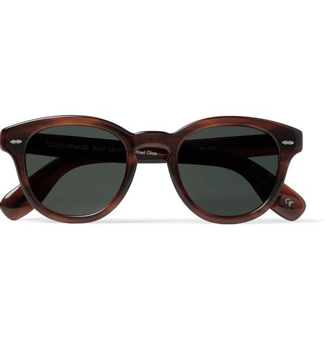 Oliver Peoples Cary Grant Round Frame Tortoiseshell Acetate Polarised Sunglasses