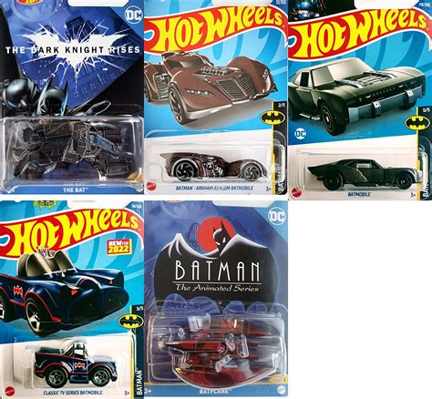 Hot Wheels Batman 5 Car Set Bundle Version 1 Toys And Games