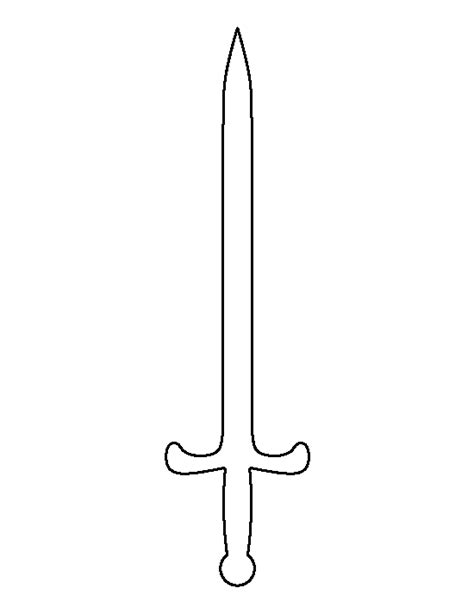 A perfect process art experience that is great for toddlers through elementary age, and works both hand eye coordination and fine motor skills. Printable Sword Template
