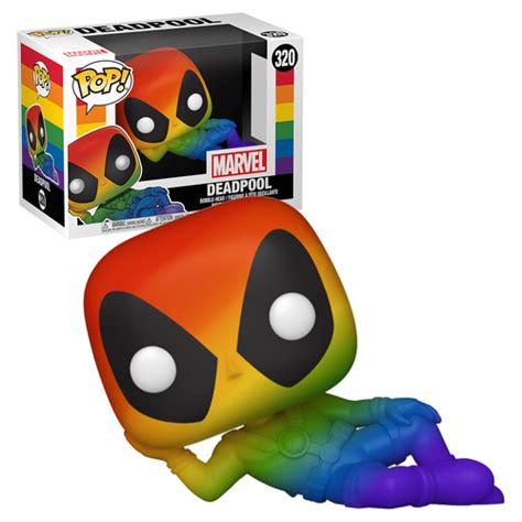 Funko Pop Marvel 320 Deadpool Deadpool Reclining Rainbow Pride