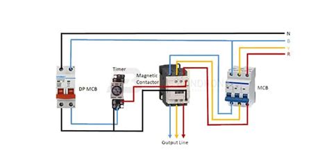 Timer And Contactor Wiring Diagram Earth Bondhon