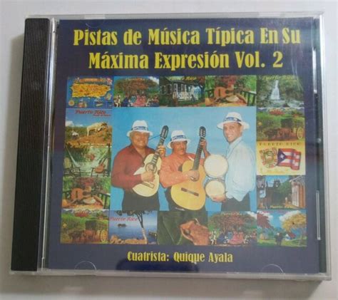 Pistas De Musica Tipica En Su Maxima Expression V 2 Quique Ayala Sealed