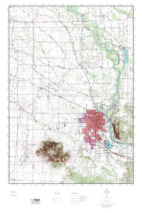 Mytopo Lebanon Oregon Usgs Quad Topo Map