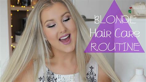 Hair Care Routine Growing Blonde Hair Long And Healthy Youtube