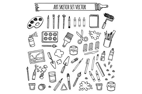Art Vector Set Pre Designed Illustrator Graphics ~ Creative Market