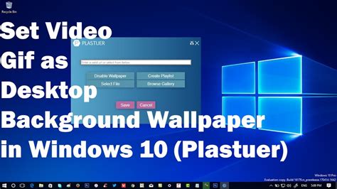 How To Set  Video As Desktop Background Wallpaper In Windows 10