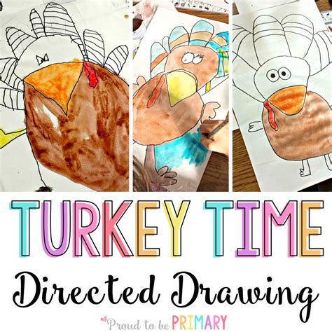 Turkey Drawing Step By Step For Primary Classroom Students