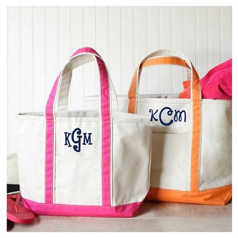 Canvas Tote Small Monogrammed Canvas Tote Bag Personalized Canvas
