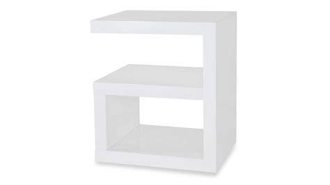 Jayden Side Table White Modern Side Table Contemporary End Tables