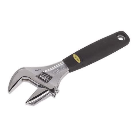 200mm Extra Wide Jaw Capacity Adjustable Wrench S0854 Sealey