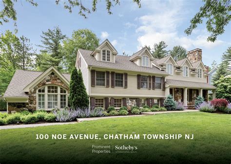 100 Noe Avenue, Chatham Twp NJ by Prominent Properties ...