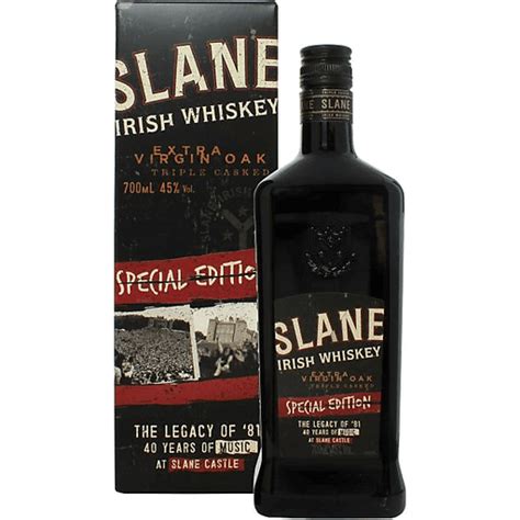 slane irish whiskey special edition 40 years of music 750 ml irish whiskey bevmo