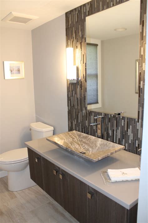 Easy to install, they simply sit directly on the floor of your bathroom. Wall Hung Vanity - Modern - Bathroom - St Louis - by ...