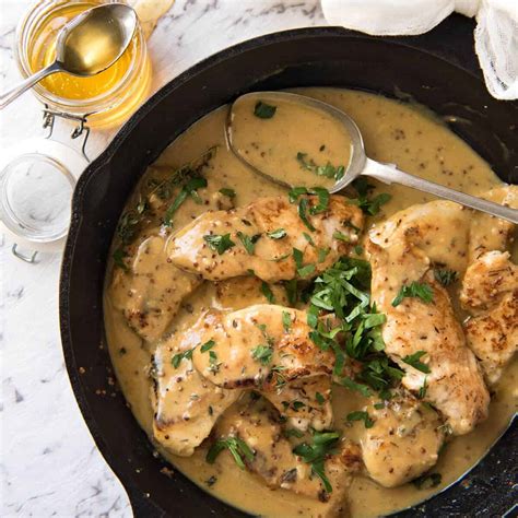 This recipe really is as easy as the video shows you and it is really delicious. Honey Mustard Chicken | RecipeTin Eats