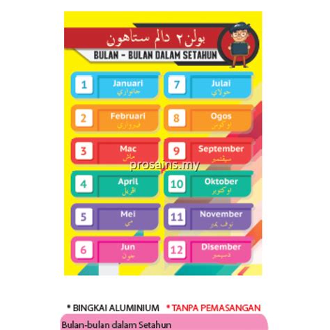 Nama Nama Bulan Hijriyah Dalam Bahasa Arab