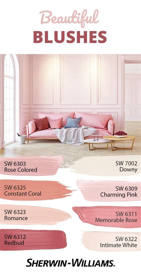 Pale Pink Paint Colors Sherwin Williams This Shade Was Names Sherwin