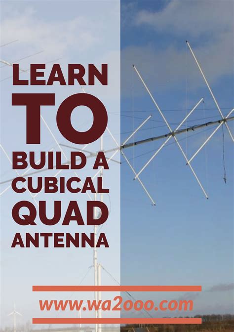 Learn To Build A Cubical Quad Antenna Ham Radio Antenna Radio Antenna Ham Radio