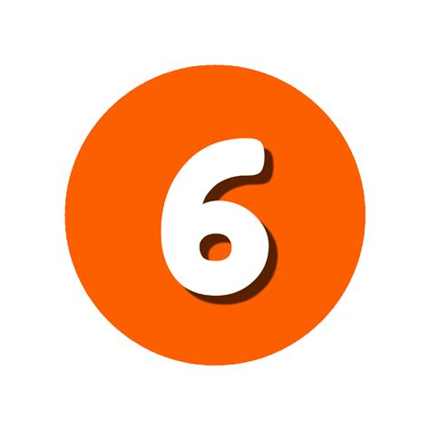 Orange Number Sticker For Ios And Android Giphy