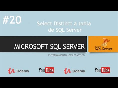 20 Select Distinct A Tabla De SQL Server Microsoft SQL Server