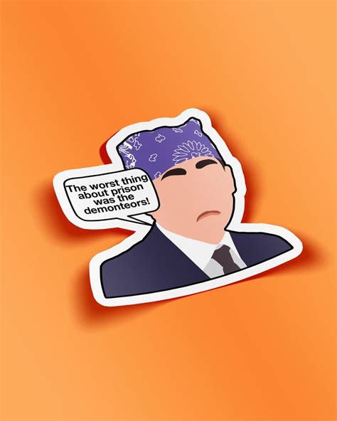 A Sticker Depicting A Man In A Suit And Tie With A Speech Bubble Above