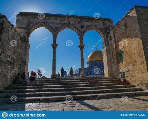 Dome Of The Rock Temple Mount Jerusalem Israel Editorial Photo