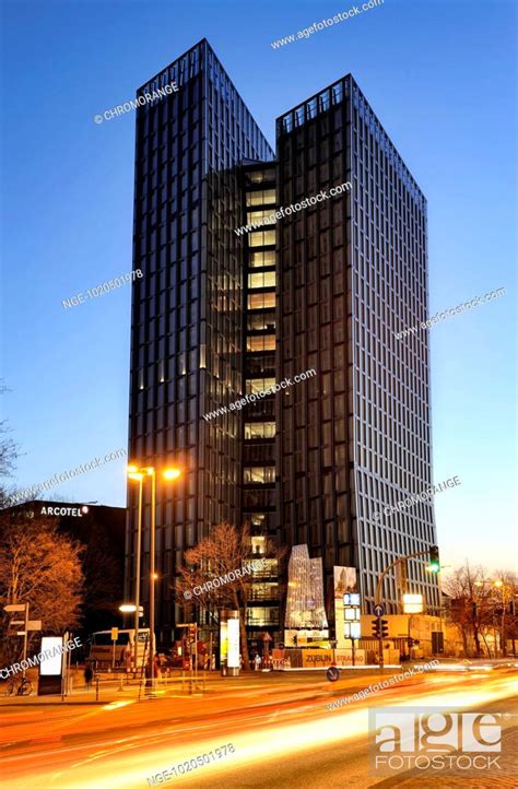 Modern Office Building Dancing Towers In St Pauli Hamburg Germany