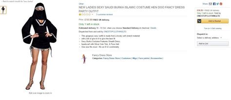 Amazon Store Forced To Remove ‘disgusting Costumes Which Turn