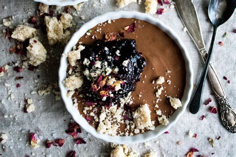 Absolutely delicious with the best ingredients from woolworths. Dark Chocolate Mousse with Berry Wine Jam & Shortbread ...